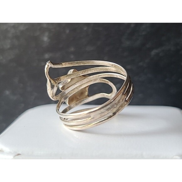 925 Sterling Silver Star Statement Ring, SIZE US 7.25 Vintage - Picture 5 of 10